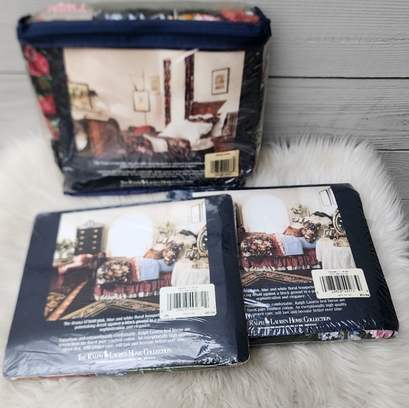 Ralph Lauren Bedding New Rare Ralph Lauren Isadora Black Floral